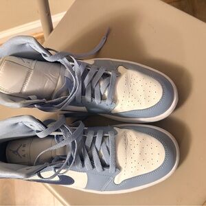 Jordan Women's Sneakers in Light Blue and White